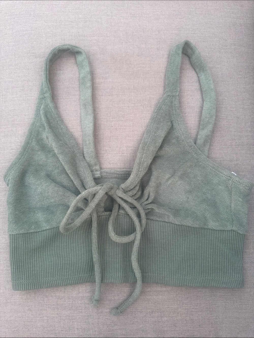 SAGE GREEN AMERICAN EAGLE BRA TOP / SIZE SMALL